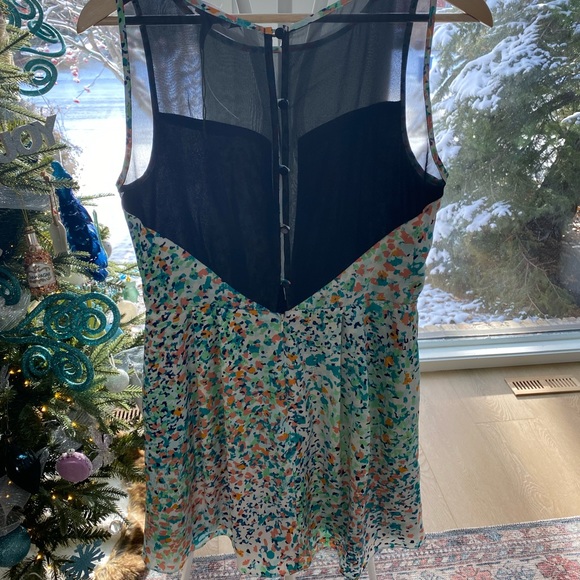 BCBGeneration abstract sheer back dress - Picture 2 of 5